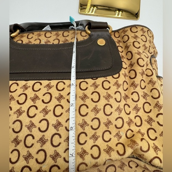 Celine-Authentic-Macadam Boogie Pony Hair Tote - Picture 15 of 16